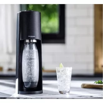 SodaStream Terra Black Limonadenbereiter, mechanisch, 2x 1l SodaStream Fuse Flasche, CO2 Flasche, schwarz SodaStream Terra Black Limonadenbereiter, mechanisch, 2x 1l SodaStream Fuse Flasche, CO2 Flasche, schwarz