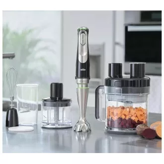 Braun MQ9195XLI Stabmixer, 1200 W, ActiveBlade, stufenlose Geschwindigkeitsregelung, SmartSpeed, umfangreiches Zubehör Braun MQ9195XLI Stabmixer, 1200 W, ActiveBlade, stufenlose Geschwindigkeitsregelung, SmartSpeed, umfangreiches Zubehör
