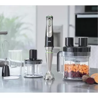 Braun MQ9195XLI Stabmixer, 1200 W, ActiveBlade, stufenlose Geschwindigkeitsregelung, SmartSpeed, umfangreiches Zubehör Braun MQ9195XLI Stabmixer, 1200 W, ActiveBlade, stufenlose Geschwindigkeitsregelung, SmartSpeed, umfangreiches Zubehör