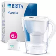 Brita Marella Cool weiß   6 Maxtra Pro All-In-1 Filter-Wasserkocher, 2, 4 l, Filterwechselanzeige, 6x Filterpatrone
