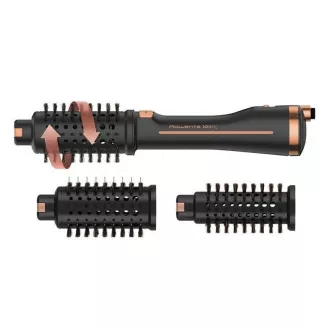 Rowenta Ultimate Experience Virtuose CF9625F0 Lockenstab, rotierend, 750 W, 3 Geschwindigkeiten und Temperaturen, 3 Aufsätze