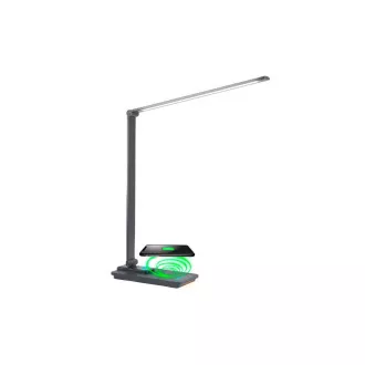 Orava LED-Tischleuchte mit kabellosem Ladegerät, Qi-Technologie, 24 W, 30.000 h, Touch-Steuerung