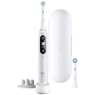 Oral-B iO Series 6s elektrische Zahnbürste, Timer, Drucksensor, 5 Programme, Oral-B App, weiß
