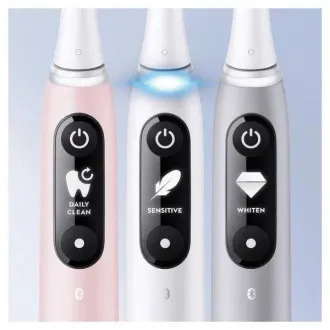 Oral-B iO Series 6s elektrische Zahnbürste, Timer, Drucksensor, 5 Programme, Oral-B App, weiß