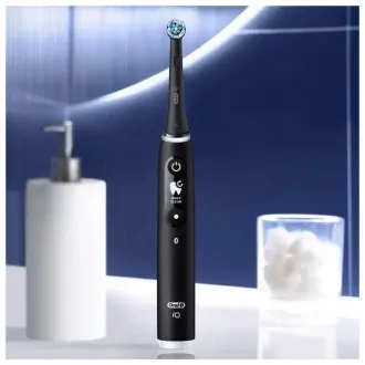 Oral-B iO Series 6s elektrische Zahnbürste, Timer, Drucksensor, 5 Programme, Oral-B App, schwarz