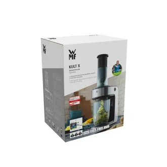 WMF Cult X Spiralisierer, 80 W, 1,25 l Behälter, Schneideaufsätze, Kindersicherung