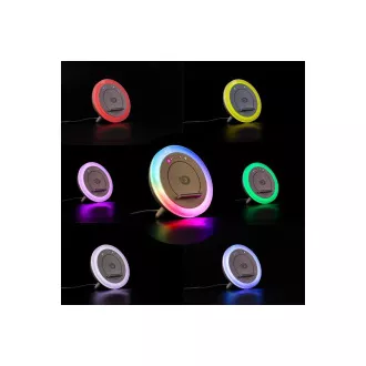 Orava Nachtlampe mit RGB-Licht, Smartphone-Ladegerät und Lautsprecher