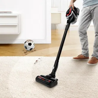 Bosch Unlimited Series 8 Stabstaubsauger, kabellos, 63 dB, beutellos, schwarz