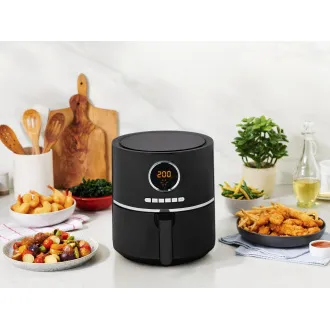 Tefal Ultra Fry EY1118 Heißluftfritteuse, 4,2 l, 80 bis 200 °C, schwarz