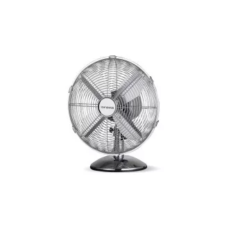 Orava SF-100 X Tisch-Oszillationsventilator, 3 Geschwindigkeitsstufen, Oszillation rechts und links, silber