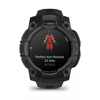 Garmin Instinct 3 - 45 mm, AMOLED, Schwarz mit schwarzem Band Garmin Instinct 3 - 45 mm, AMOLED, Schwarz mit schwarzem Band