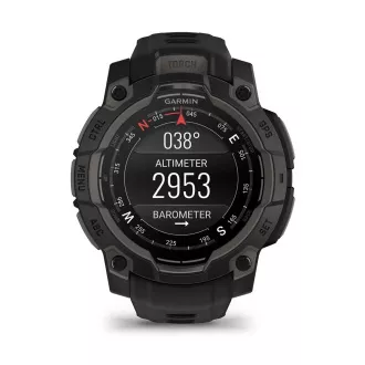 Garmin Instinct 3 - 45 mm, AMOLED, Schwarz mit schwarzem Band Garmin Instinct 3 - 45 mm, AMOLED, Schwarz mit schwarzem Band