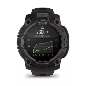 Garmin Instinct 3 - 45 mm, AMOLED, Schwarz mit schwarzem Band Garmin Instinct 3 - 45 mm, AMOLED, Schwarz mit schwarzem Band
