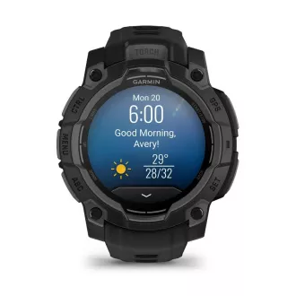 Garmin Instinct 3 - 45 mm, AMOLED, Schwarz mit schwarzem Band Garmin Instinct 3 - 45 mm, AMOLED, Schwarz mit schwarzem Band