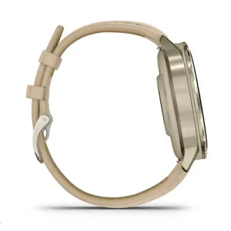 Garmin Venu 4 (41 mm) Gold/Weißes Silikonarmband und helles Sandlederarmband, EU Garmin Venu 4 (41 mm) Gold/Weißes Silikonarmband und helles Sandlederarmband, EU