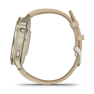 Garmin Venu 4 (41 mm) Gold/Weißes Silikonarmband und helles Sandlederarmband, EU Garmin Venu 4 (41 mm) Gold/Weißes Silikonarmband und helles Sandlederarmband, EU