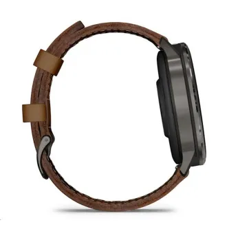 Garmin Venu 4 (45 mm) Schiefer / Schwarzes Silikonband und braunes Lederband, EU Garmin Venu 4 (45 mm) Schiefer / Schwarzes Silikonband und braunes Lederband, EU