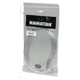 MANHATTAN USB 2.0 A-B Kabel 3m (silber)