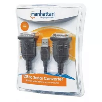 MANHATTAN Konverter von USB auf 2x serielle Schnittstelle (USB AM/DB9M(2), RS232) MANHATTAN Konverter von USB auf 2x serielle Schnittstelle (USB AM/DB9M(2), RS232)