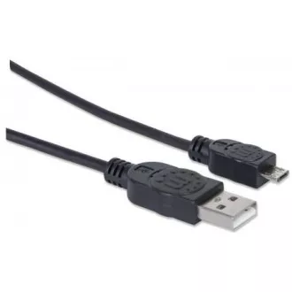MANHATTAN USB 2.0 A Stecker / Micro-B Stecker Kabel, 1,8m, schwarz MANHATTAN USB 2.0 A Stecker / Micro-B Stecker Kabel, 1,8m, schwarz