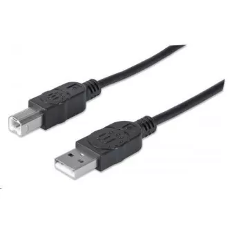 MANHATTAN Hi-Speed USB Gerätekabel, Typ-A Stecker auf Typ-B Stecker, 0, 5m, Schwarz MANHATTAN Hi-Speed USB Gerätekabel, Typ-A Stecker auf Typ-B Stecker, 0, 5m, Schwarz