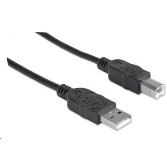 MANHATTAN Hi-Speed USB Gerätekabel, Typ-A Stecker auf Typ-B Stecker, 0, 5m, Schwarz MANHATTAN Hi-Speed USB Gerätekabel, Typ-A Stecker auf Typ-B Stecker, 0, 5m, Schwarz