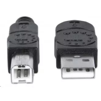 MANHATTAN Hi-Speed USB Gerätekabel, Typ-A Stecker auf Typ-B Stecker, 0, 5m, Schwarz MANHATTAN Hi-Speed USB Gerätekabel, Typ-A Stecker auf Typ-B Stecker, 0, 5m, Schwarz