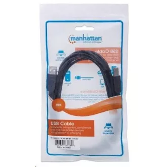 MANHATTAN Hi-Speed USB Gerätekabel, Typ-A Stecker auf Typ-B Stecker, 0, 5m, Schwarz MANHATTAN Hi-Speed USB Gerätekabel, Typ-A Stecker auf Typ-B Stecker, 0, 5m, Schwarz
