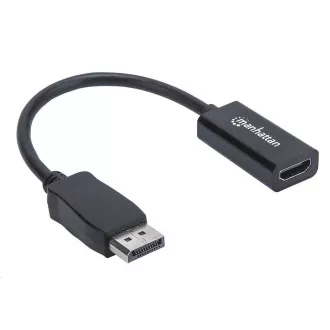 MANHATTAN Adapter, DisplayPort, DP-Stecker/HDMI-Buchse, schwarz