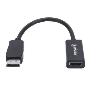 MANHATTAN Adapter, DisplayPort, DP-Stecker/HDMI-Buchse, schwarz