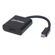 MANHATTAN Adapter mini DP auf HDMI, aktiv, schwarz