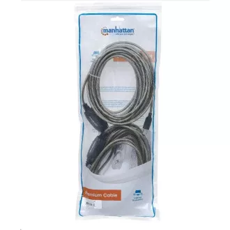 MANHATTAN USB-A auf USB-B Kabel, 15m, schwarz MANHATTAN USB-A auf USB-B Kabel, 15m, schwarz