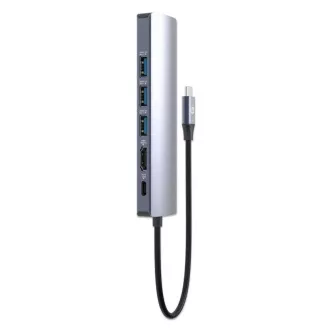 MANHATTAN Dockingstation USB-C 6in1, 1xHDMI, 1xUSB-C, 3xUSB, 1xRJ45, grau MANHATTAN Dockingstation USB-C 6in1, 1xHDMI, 1xUSB-C, 3xUSB, 1xRJ45, grau
