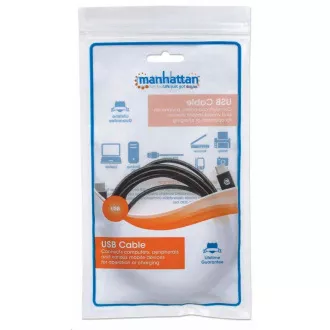 Manhattan USB-C Kabel, USB 3.1 Gen 2, USB-C Stecker auf USB-C Stecker, 10 Gbps, 5 A, 1m, schwarz Manhattan USB-C Kabel, USB 3.1 Gen 2, USB-C Stecker auf USB-C Stecker, 10 Gbps, 5 A, 1m, schwarz