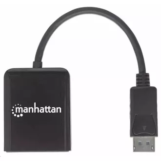 Manhattan Hub, MST-Hub, DisplayPort zu Dual DisplayPort (M/F), 4K@30Hz, schwarz Manhattan Hub, MST-Hub, DisplayPort zu Dual DisplayPort (M/F), 4K@30Hz, schwarz