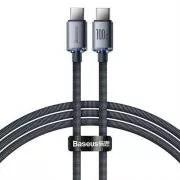 Baseus Crystal Shine Series USB-C / USB-C 100W 1, 2m Lade-/Datenkabel, schwarz