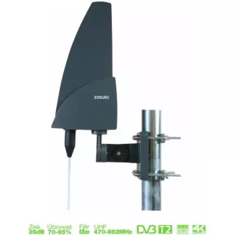 EVOLVEO Shark, aktive Außenantenne DAB /DVB-T2, LTE, 4G, 5G Filter EVOLVEO Shark, aktive Außenantenne DAB /DVB-T2, LTE, 4G, 5G Filter