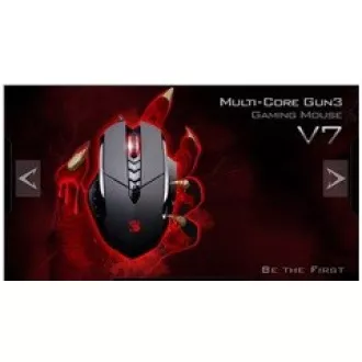 A4tech BLOODY V7 Gaming-Maus, bis zu 3200 DPI, V-Track-Technologie, 160 KB Speicher, USB, CORE 3, Metallpads A4tech BLOODY V7 Gaming-Maus, bis zu 3200 DPI, V-Track-Technologie, 160 KB Speicher, USB, CORE 3, Metallpads