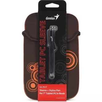 GENIUS GS-701P, Bundle Case für 7" Tablet PC schwarz + Touchpen blau