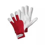 Kombihandschuhe TECHNIK, rot-weiß, Gr. 11
