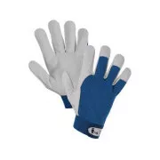 TECHNIK A Handschuhe, kombiniert, blau-weiß, Gr. 9