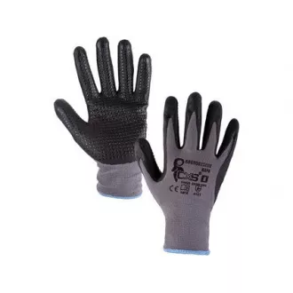 NAPA beschichtete Handschuhe, grau-schwarz, Größe 07