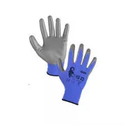 CXS CERRO Handschuhe, nitrilgetränkt, blau-grau, Größe 10