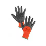 Beschichtete Handschuhe MITI, orange-grau, Größe XL / 10