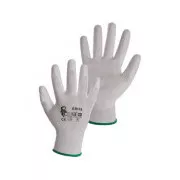 Beschichtete Handschuhe BRITA, weiß, Größe 10