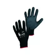 Beschichtete Handschuhe BRITA BLACK, schwarz, Größe 07