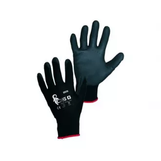 Beschichtete Handschuhe BRITA BLACK, schwarz, Größe 11