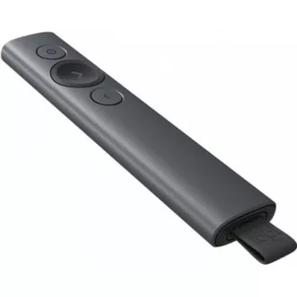 Logitech Presenters Spotlight Plus, kabellos, Bluetooth, dunkelgrau Logitech Presenters Spotlight Plus, kabellos, Bluetooth, dunkelgrau