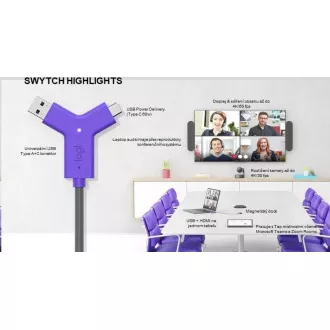 Logitech SWYTCH für RALLY, MeetUp, GROUP und andere USB-Konferenzkameras Logitech SWYTCH für RALLY, MeetUp, GROUP und andere USB-Konferenzkameras