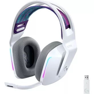 Logitech G733 Gaming-Kopfhörer, LIGHTSPEED Kabelloses RGB-Gaming-Headset, EMEA, weiß